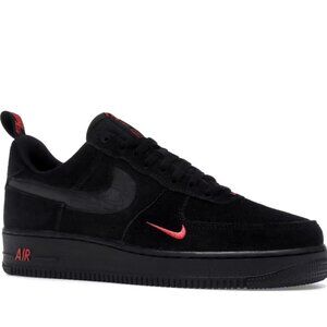 Nike Air Force 1 Low Multi-Swoosh Black Crimson
